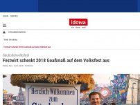 Bild zum Artikel: Festwirt schenkt 2018 Goaßmaß auf dem Gäubodenvolksfest aus