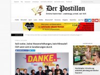 Bild zum Artikel: Soli runter, keine Steuererhöhungen, kein Klimaziel! FDP setzt sich in Sondierungen durch