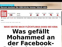 Bild zum Artikel: Flüchtlings-Doku bei Kika - Was mag Mohammed an der Seite eines Hasspredigers?