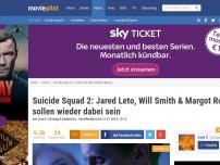 Bild zum Artikel: Suicide Squad 2: Jared Leto, Will Smith & Margot Robbie wieder dabei!