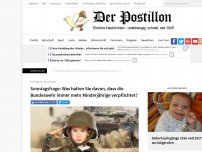 Bild zum Artikel: Sonntagsfrage: Was halten Sie davon, dass die Bundeswehr immer mehr Minderjährige verpflichtet?