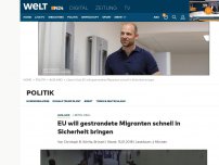 Bild zum Artikel: EU will gestrandete Migranten schnell in Sicherheit bringen