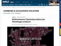 Bild zum Artikel: Multiresistente Keime bei Flüchtlingen entdeckt