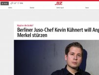 Bild zum Artikel: Juso-Chef Kevin Kühnert will Angela Merkel stürzen