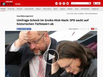 Bild zum Artikel: Insa-Meinungstrend - Umfrage-Schock im GroKo-Hick-Hack: SPD sackt auf historischen Tiefstwert ab