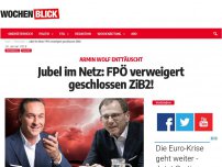Bild zum Artikel: Jubel im Netz: FPÖ verweigert geschlossen ZiB2!