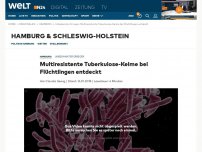 Bild zum Artikel: Multiresistente Tuberkulose-Keime bei Flüchtlingen entdeckt