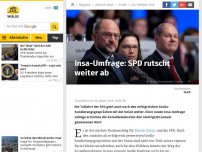 Bild zum Artikel: Insa-Umfrage: SPD rutscht weiter ab