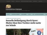 Bild zum Artikel: Sexuelle Belästigung durch Syrer: Mutter lässt ihre Tochter nicht mehr zur Schule