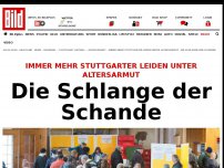 Bild zum Artikel: Altersarmut - Die Schlange der Schande