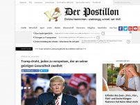 Bild zum Artikel: Trump droht, jeden zu verspeisen, der an seiner geistigen Gesundheit zweifelt