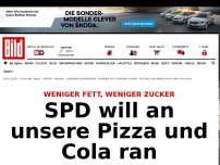 Bild zum Artikel: Weniger Fett und Zucker - SPD will an unsere Pizza und Cola ran