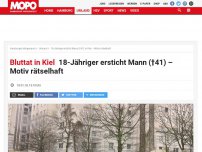 Bild zum Artikel: Bluttat in Kiel: 18-Jähriger ersticht Mann (†41) – Motiv rätselhaft