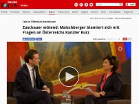 Bild zum Artikel: Talk im Öffentlich-Rechtlichen - Zuschauer wütend: Maischberger blamiert sich mit Fragen an Österreichs Kanzler Kurz