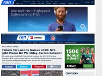 Bild zum Artikel: London Games: NFL gibt Preise für Wembley-Karten bekannt