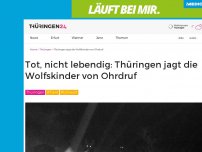 Bild zum Artikel: Tot, nicht lebendig: Thüringen jagt die Wolfskinder von Ohrdruf