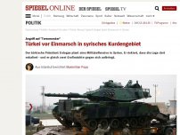 Bild zum Artikel: Angriff auf Kurden: Türkei vor Einmarsch in Syrien