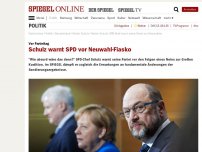 Bild zum Artikel: Vor Parteitag: Schulz warnt SPD vor Neuwahl-Fiasko