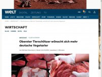 Bild zum Artikel: Oberster Tierschützer wünscht sich mehr deutsche Vegetarier