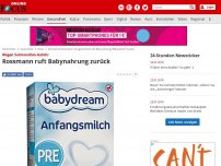 Bild zum Artikel: Wegen Salmonellen-Gefahr - Rossmann ruft Babynahrung zurück