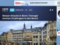 Bild zum Artikel: Messer-Attacke in Bonn: Teenager stechen 25-Jährigem in den Bauch