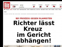 Bild zum Artikel: Prozess gegen Afghanen - Richter lässt Kreuz abhängen