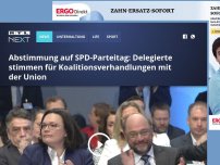 Bild zum Artikel: Abstimmung auf SPD-Parteitag: Weg frei für große Koalition