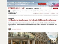 Bild zum Artikel: Superreiche: 45 Deutsche besitzen so viel wie die Hälfte der Bevölkerung