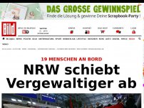 Bild zum Artikel: 19 Menschen an Bord - NRW schiebt Vergewaltiger ab