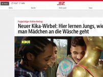 Bild zum Artikel: Neuer Kika-Wirbel: Hier lernen Jungs, wie man Mädchen an die Wäsche geht