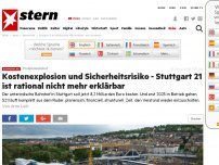 Bild zum Artikel: Problembahnhof: Kostenexplosion und Sicherheitsrisiko - Stuttgart 21 ist rational nicht mehr erklärbar