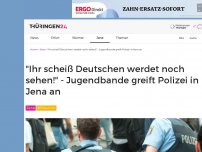 Bild zum Artikel: 'Ihr scheiß Deutschen werdet noch sehen!' - Jugendbande greift Polizei in Jena an