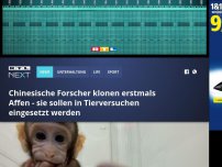 Bild zum Artikel: Chinesische Forscher klonen erstmals Affen - sie sollen in Tierversuchen eingesetzt werden