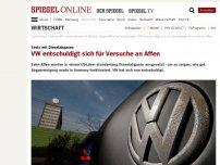Bild zum Artikel: Tests mit Dieselabgasen: VW entschuldigt sich für Versuche an Affen