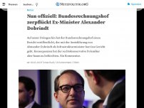 Bild zum Artikel: Nun offiziell: Bundesrechnungshof zerpflückt Ex-Minister Alexander Dobrindt