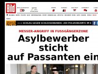 Bild zum Artikel: In der Fußgängerzone - Asylbewerber sticht wahllos auf Passanten ein