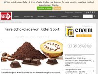 Bild zum Artikel: Faire Schokolade von Ritter Sport