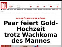 Bild zum Artikel: Die größte Liebe Kölns - Paar feiert Gold-Hochzeit trotz Wachkoma des Mannes