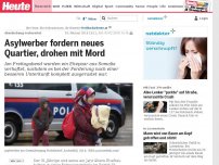 Bild zum Artikel: Abschiebung vorbereitet: Asylwerber fordern neues Quartier, drohen mit Mord