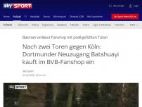 Bild zum Artikel: Nach zwei Toren gegen Köln: Dortmunder Neuzugang Batshuayi kauft im BVB-Fanshop ein