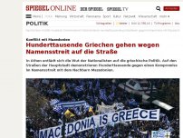 Bild zum Artikel: Konflikt mit Mazedonien: Hunderttausende Griechen gehen wegen Namensstreit auf die Straße