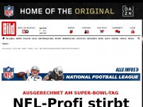 Bild zum Artikel: Am Super-Bowl-Tag - NFL-Profi stirbt bei Autounfall