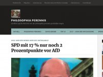 Bild zum Artikel: SPD mit 17 % nur noch 2 Prozentpunkte vor AfD
