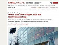 Bild zum Artikel: GroKo-Verhandlungen: Union und SPD einigen sich auf Koalitionsvertrag