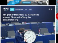 Bild zum Artikel: Abstimmung im EU-Parlament: Wird die Zeitumstellung abgeschafft?