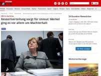 Bild zum Artikel: CDU in der Krise - Ressortverteilung sorgt für Unmut: Merkel ging es vor allem um Machterhalt