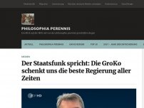 Bild zum Artikel: Der Staatsfunk spricht: Die GroKo schenkt uns die beste Regierung aller Zeiten