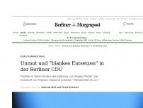 Bild zum Artikel: Koalitionsvertrag: Unmut und 'blankes Entsetzen' in der Berliner CDU