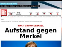 Bild zum Artikel: Nach GroKo-Debakel - Aufstand gegen Merkel