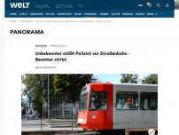 Bild zum Artikel: Unbekannter stößt Polizist vor Straßenbahn - Beamter stirbt